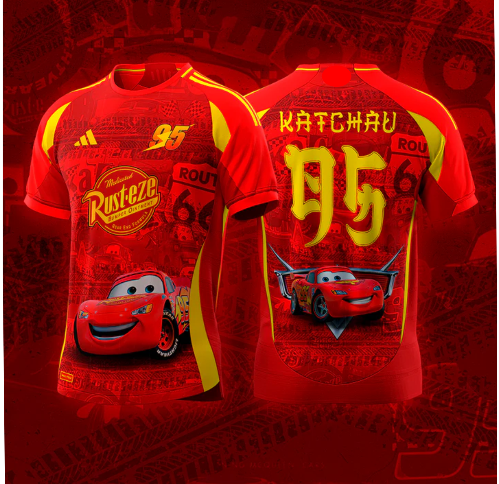 ARTE CAMISA RELAMPAGO MCQUEEN