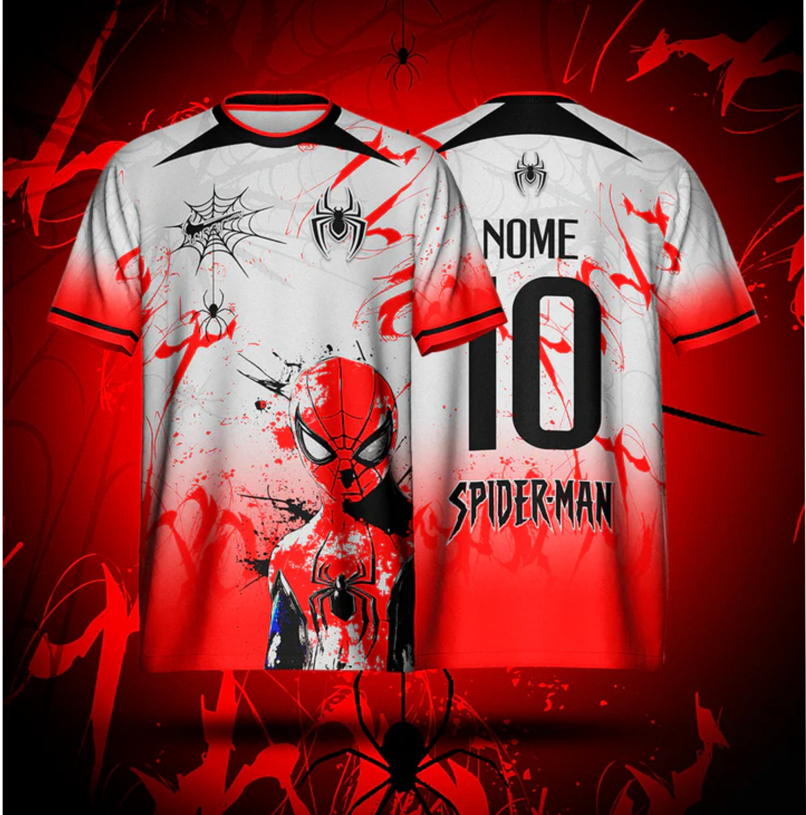 Arte Camisa Homem Aranha