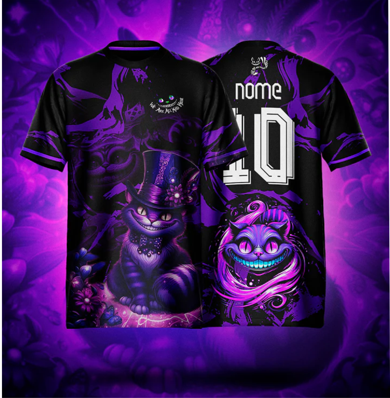 ARTE CAMISA GATO CHESHIRE