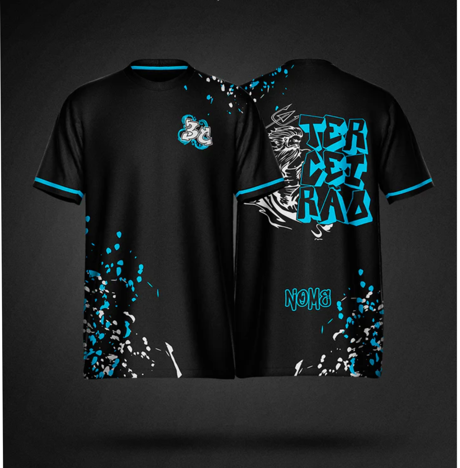 ARTE CAMISA TERCEIRÃO POSSEIDON