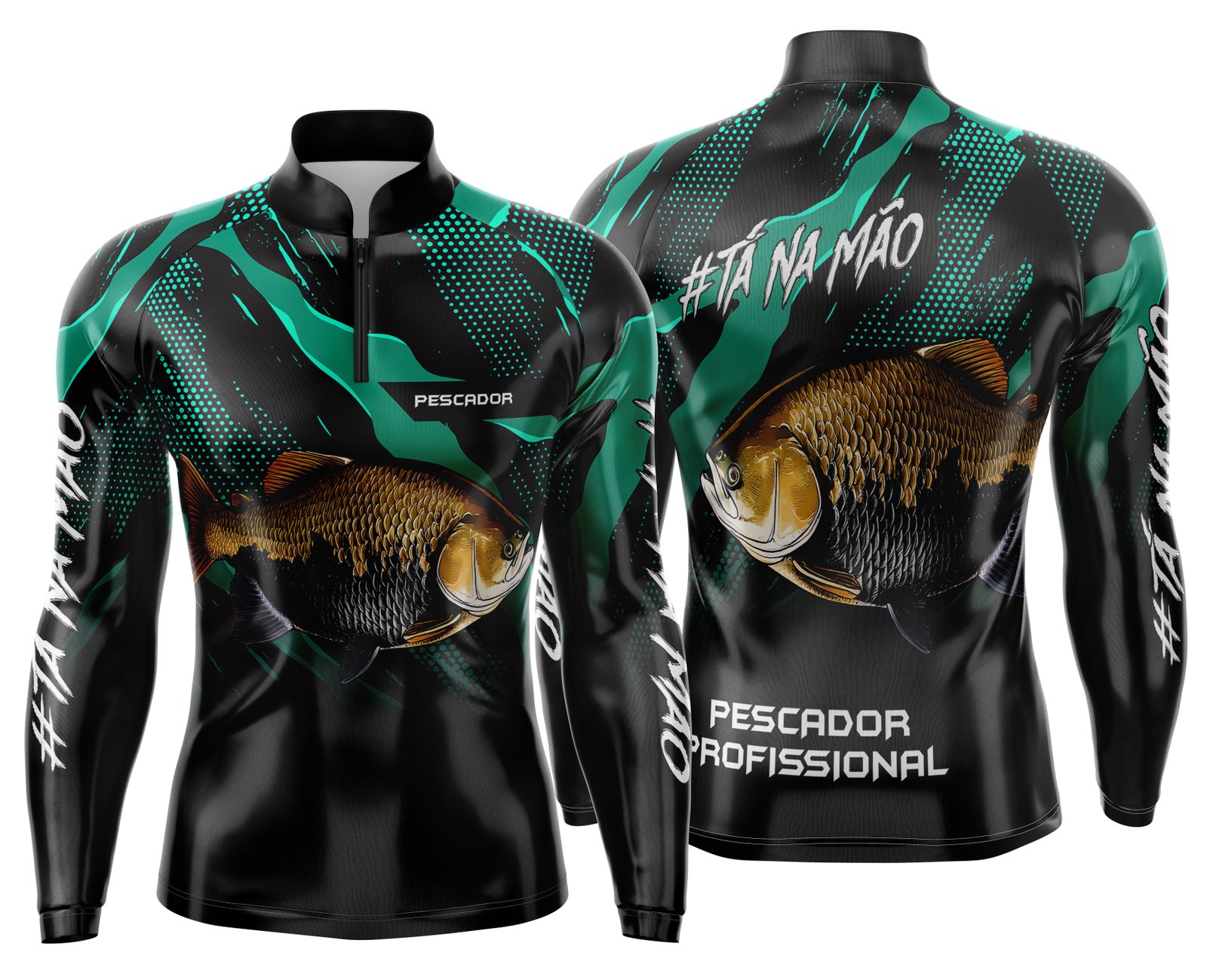 Arte Estampa Camisa de Pesca Esportiva Personalizada Modelo 16