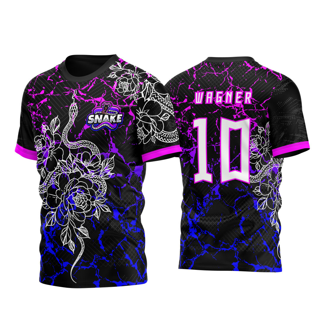Camisa Cobra Time degrade floral