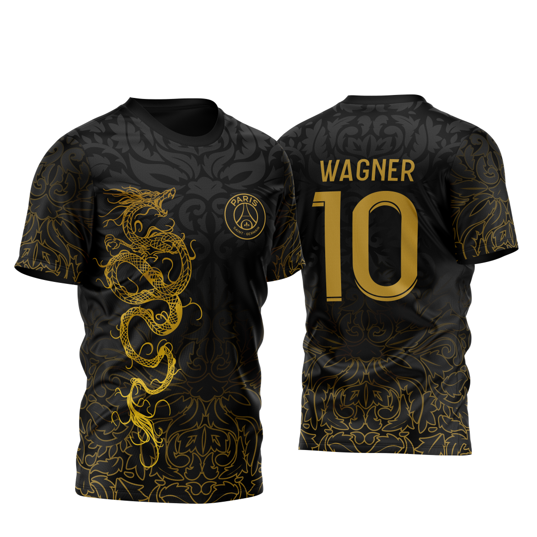 camisa Serpente Dragao 2023 dourado