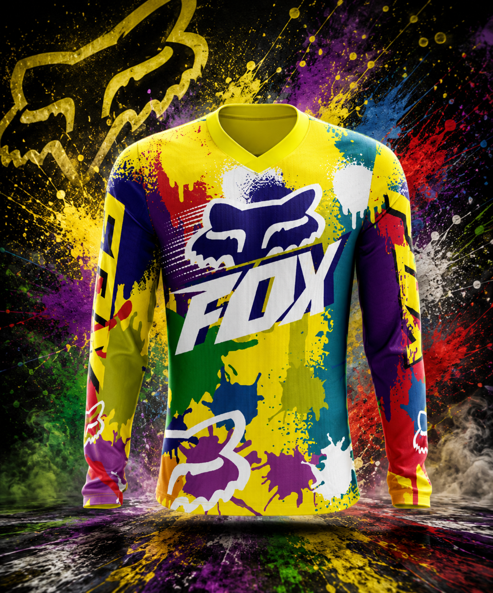 Arte Vetor Camisa de MOTOCROSS 2024 - 2025 Modelo 06