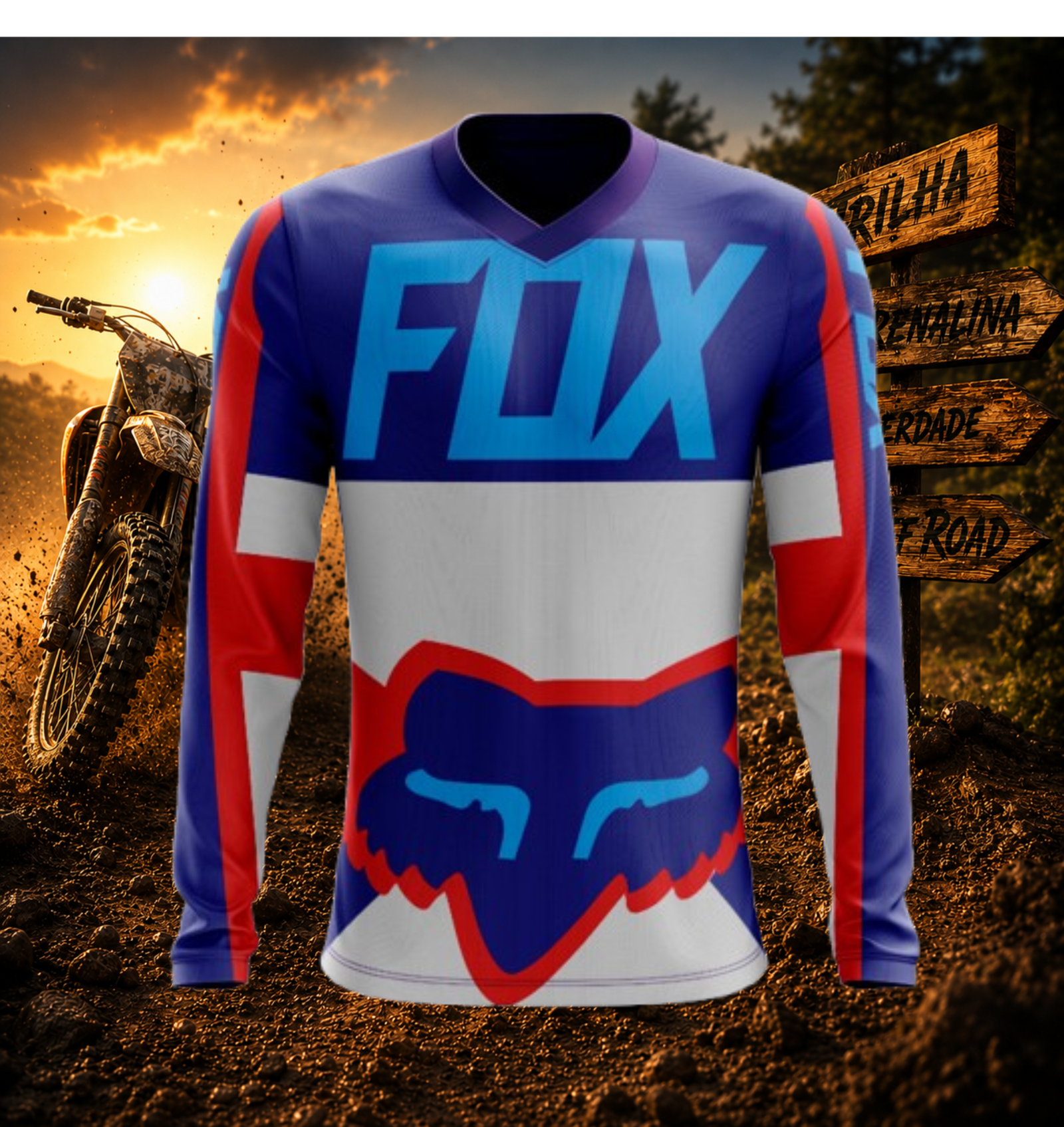 Arte Vetor Camisa de MOTOCROSS 2024 - 2025 Modelo 13
