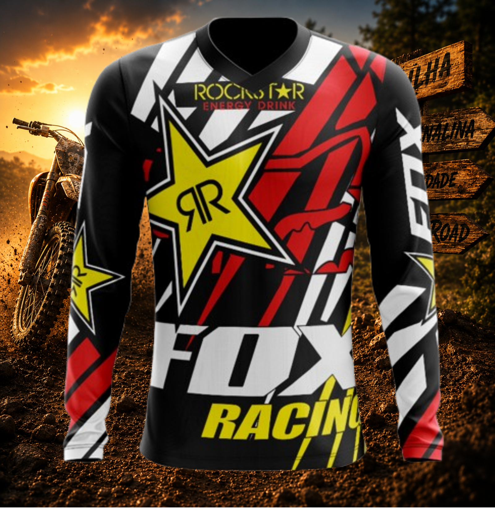 Arte Vetor Camisa de MOTOCROSS 2024 - 2025 Modelo 16