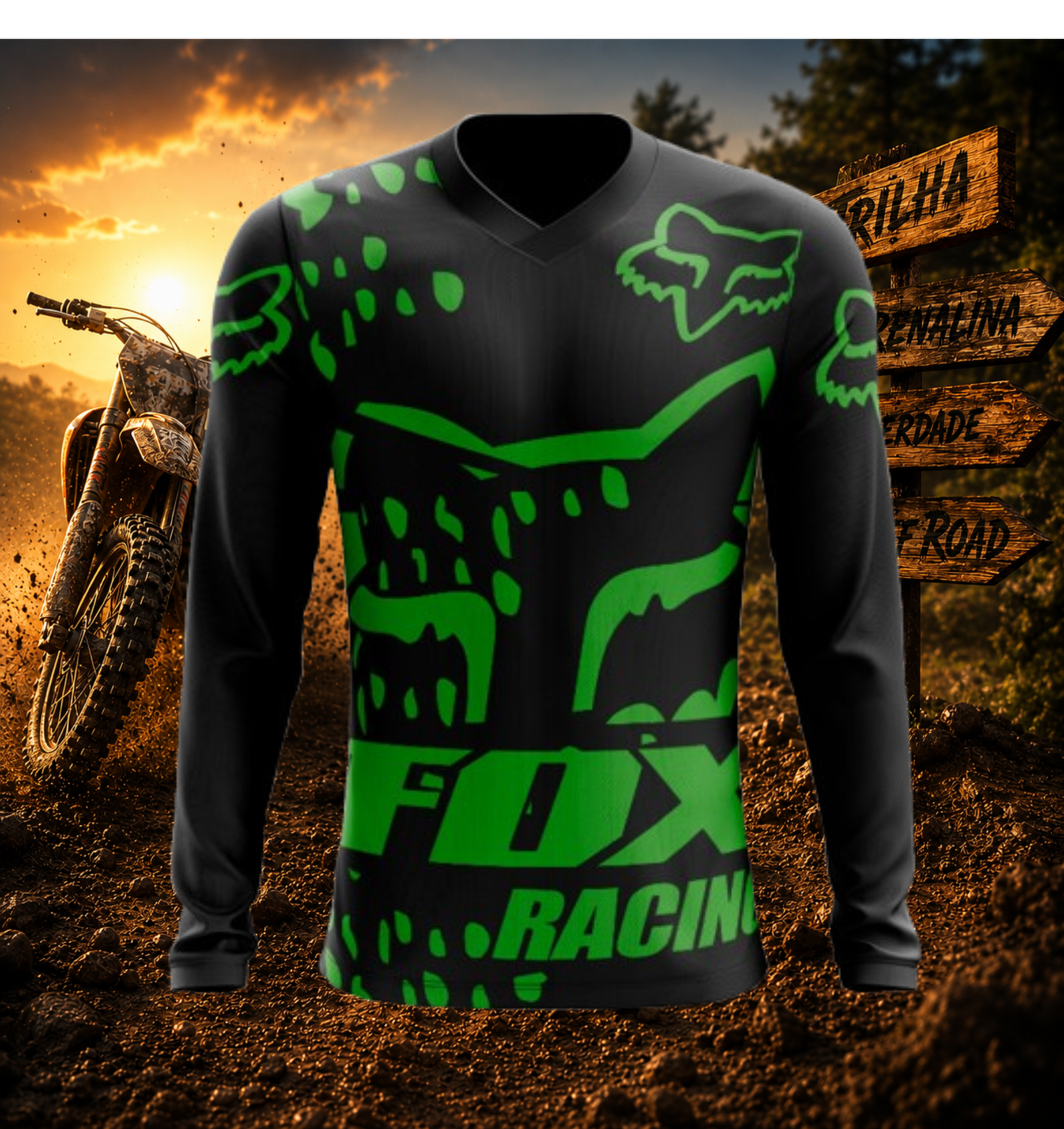Arte Vetor Camisa de MOTOCROSS 2024 - 2025 Modelo 17