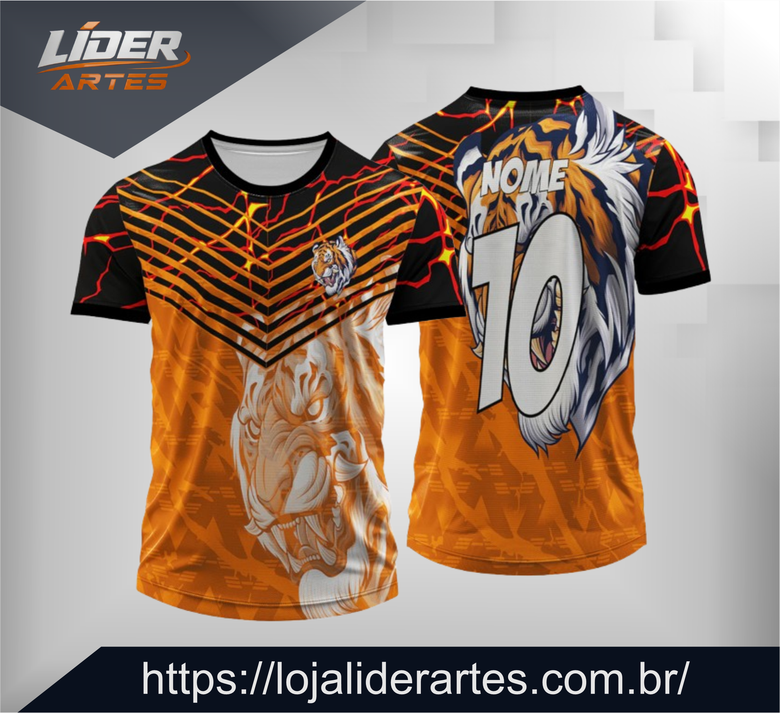Arte Digital Camisa Interclasse Tigre Agil 1