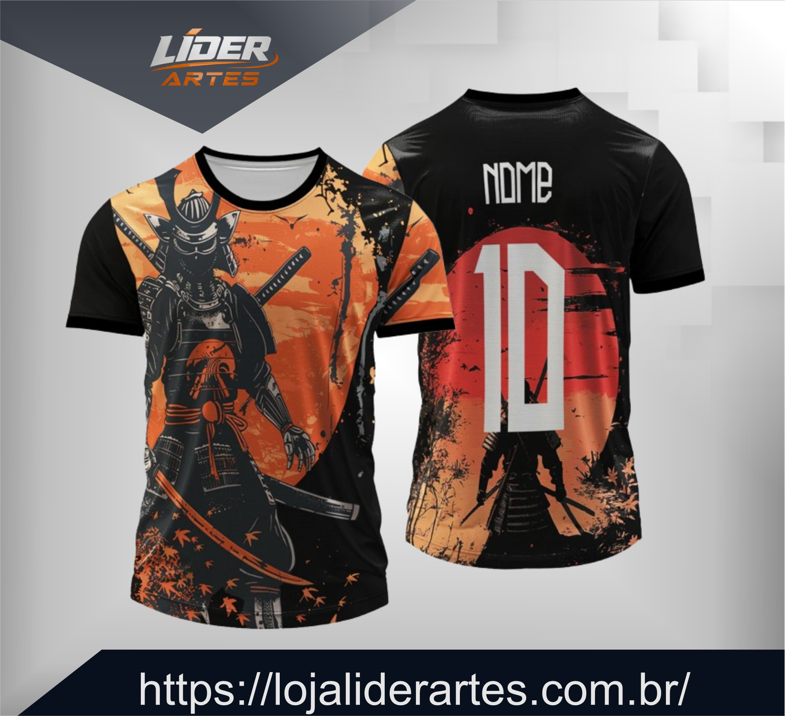 Arte Digital Camisa Interclasse Samurai Shadow
